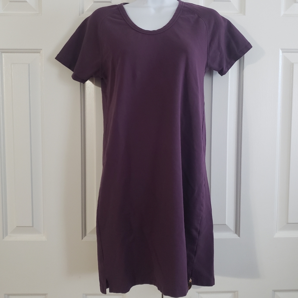 Rag & Bone Womens T-Shirt Dress Purple XS Mini Casual Minimalist Tunic Shift